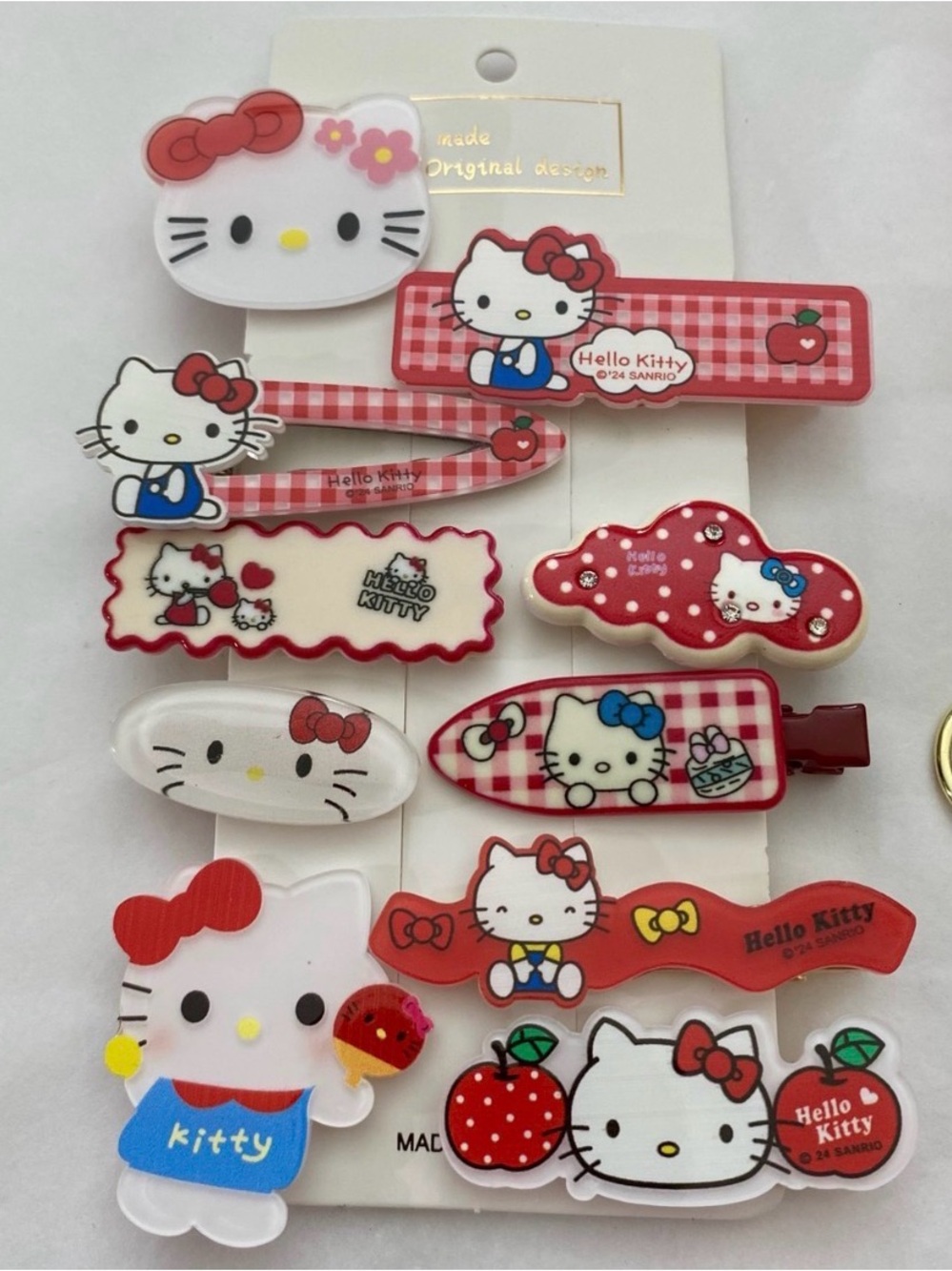 Hello Kitty Hair Clip Set - Assorted